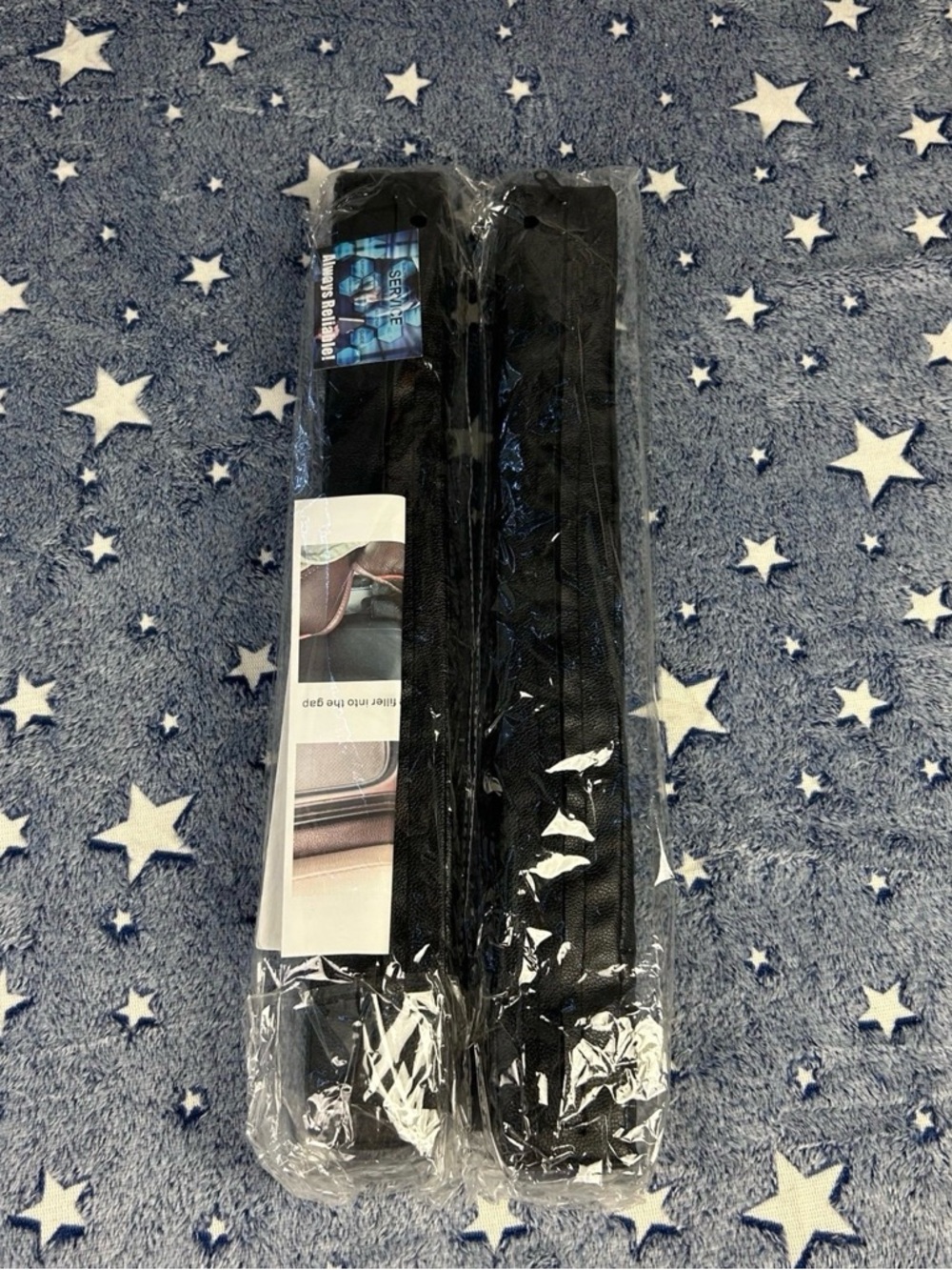Black Car Seat Gap Filler Strips